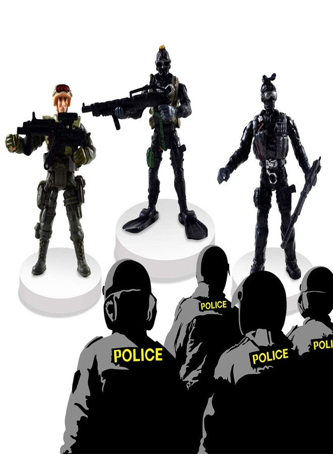 DC-BEAUTIFUL 12 Pack Military Soldier Special Forces SWAT Counter-Strikes Joint Movable Elite Model with Weapon - Image 2